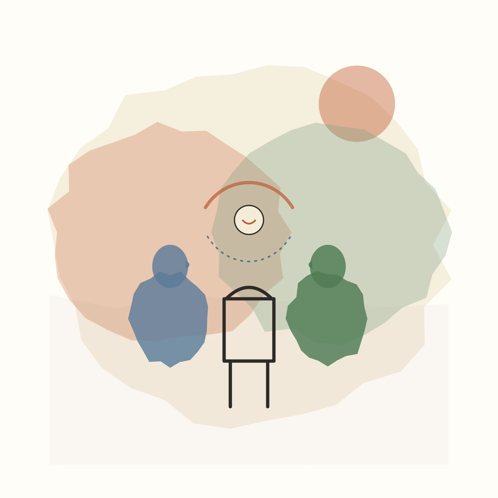A writer addresses an empty chair, saying what needs to be said to an imagined listener